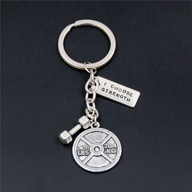 Fitness Motivation Gym Workout Keychain