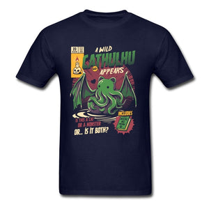 A Wild Cthulhu Appears Lovecraft T-Shirt A Wild Cthulhu Appears T-Shirt