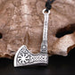 Antique Silver Plated Axe Necklace
