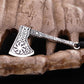Antique Silver Plated Axe Necklace