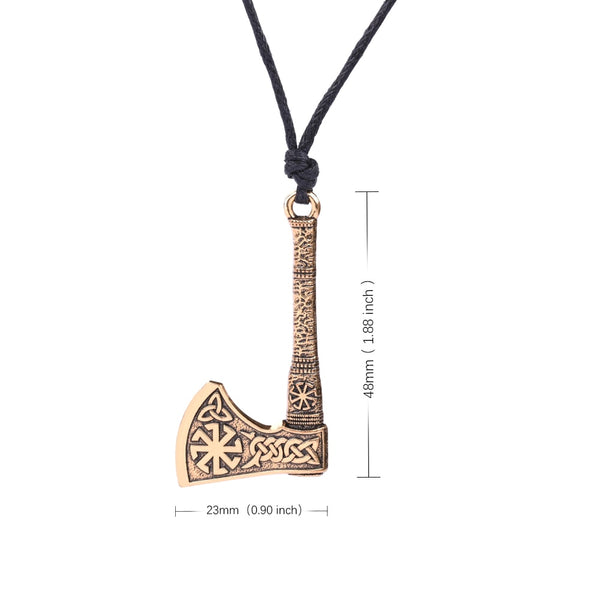 Antique Silver Plated Axe Necklace