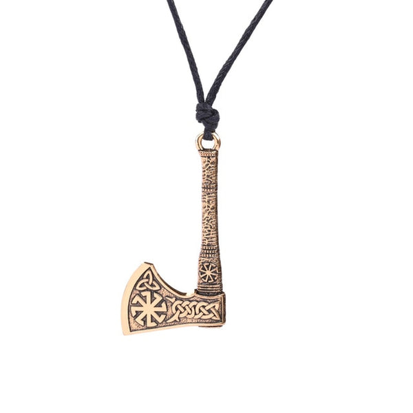 Antique Silver Plated Axe Necklace