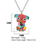 Bright Enamel Pug Dog Necklace