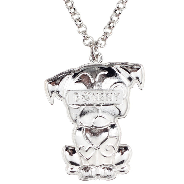 Bright Enamel Pug Dog Necklace