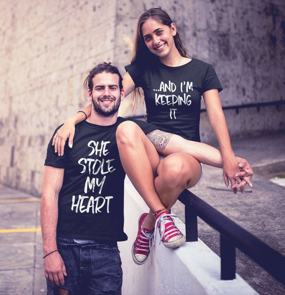 Stole My Heart Couple Shirts Main image