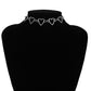 Sweet Love Heart Choker Necklace