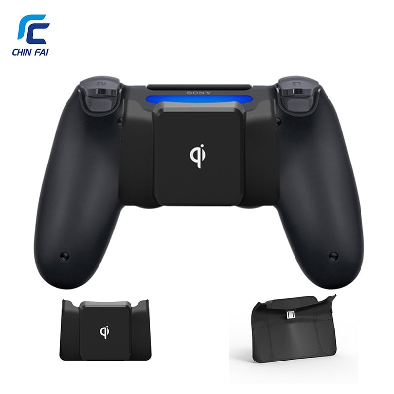 PS4 Wireless Charger Adapter for PS4 DualShock 4 Controllers