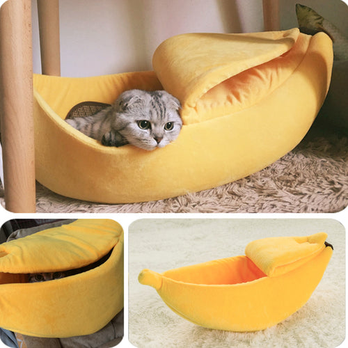 Banana Dog & Cat Bed