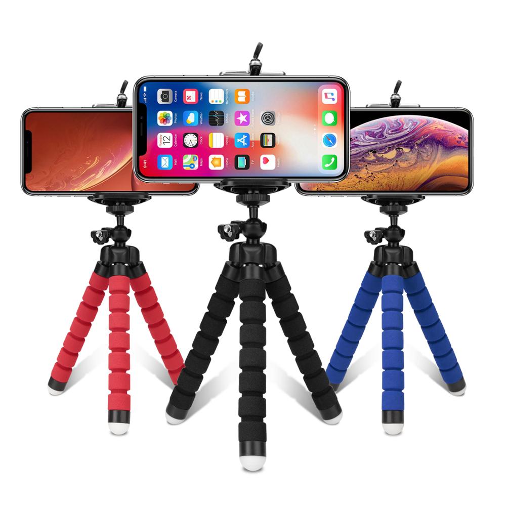 Flexible Camera Phone Tripod Stabilizer Travel Stand Holder