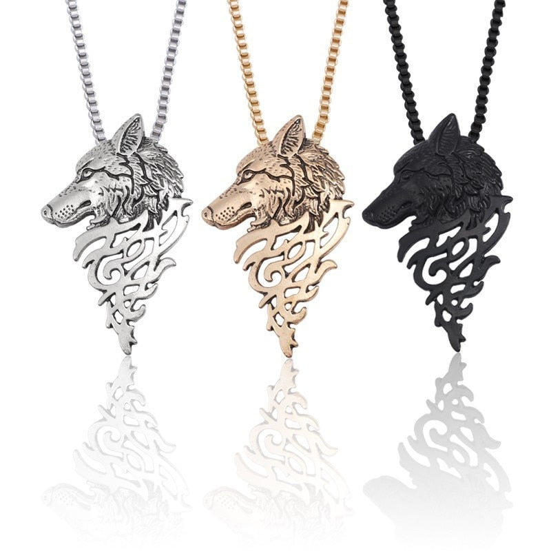 Wolf Necklace Stainless Steel Main image