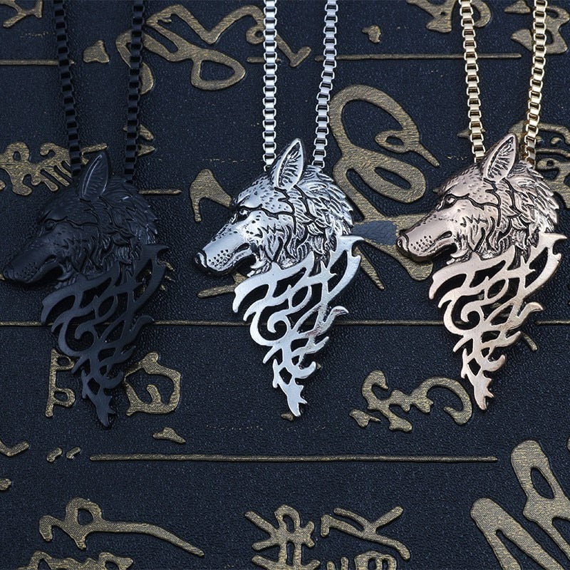 Wolf Necklace Stainless Steel