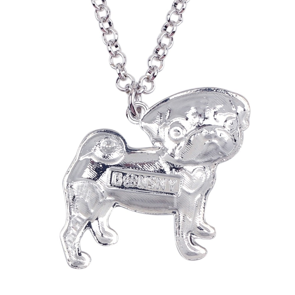 Pug Enamel Necklace