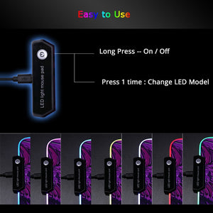 Sovawin Giant Light Up LED Gaming Mouse Pad/Mouse Mat Giant Light Up LED Gaming Mouse Pad/Mouse Mat