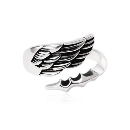 Angel Wing Sterling Silver Ring