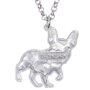 Frenchie French Bulldog Enamel Necklace Frenchie French Bulldog Enamel Necklace