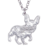Frenchie French Bulldog Enamel Necklace Frenchie French Bulldog Enamel Necklace
