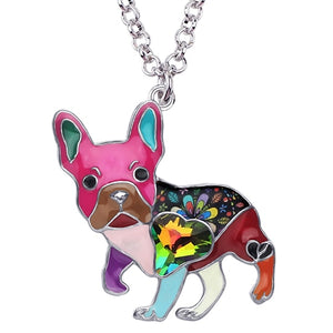 Frenchie French Bulldog Enamel Necklace Frenchie French Bulldog Enamel Necklace