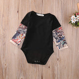 Sleeve Tattoo Print Baby Romper Bodysuit Sleeve Tattoo Print Baby Romper Bodysuit