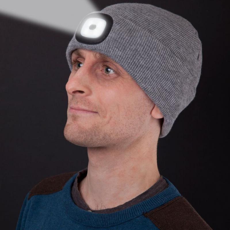 beanie hat with light led beanie hat beanie hat with led light light up beanie hat Main image