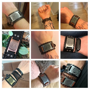 Viking Leather Strap Bracelet Viking Leather Strap Bracelet
