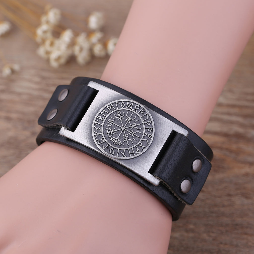 Viking Leather Strap Bracelet