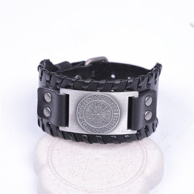 Viking Leather Strap Bracelet
