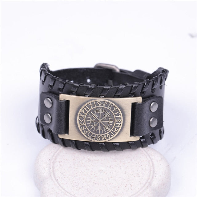 Viking Leather Strap Bracelet