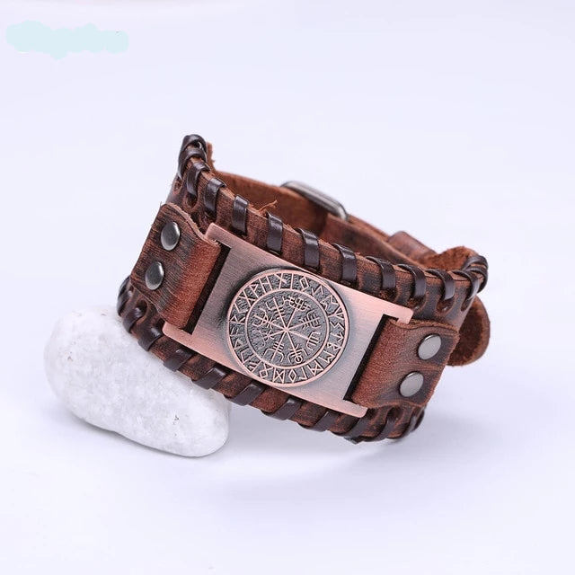 Viking Leather Strap Bracelet