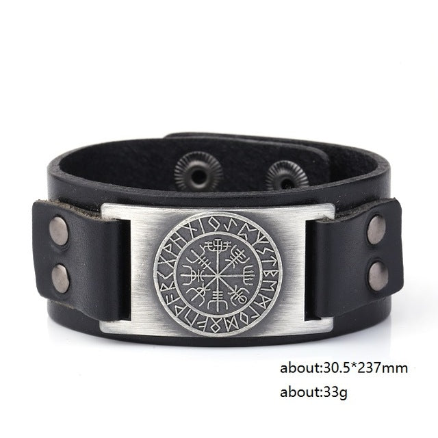 Viking Leather Strap Bracelet