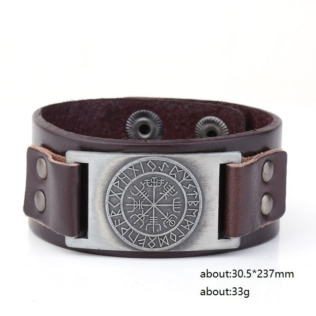 Viking Leather Strap Bracelet