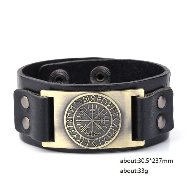 Viking Leather Strap Bracelet