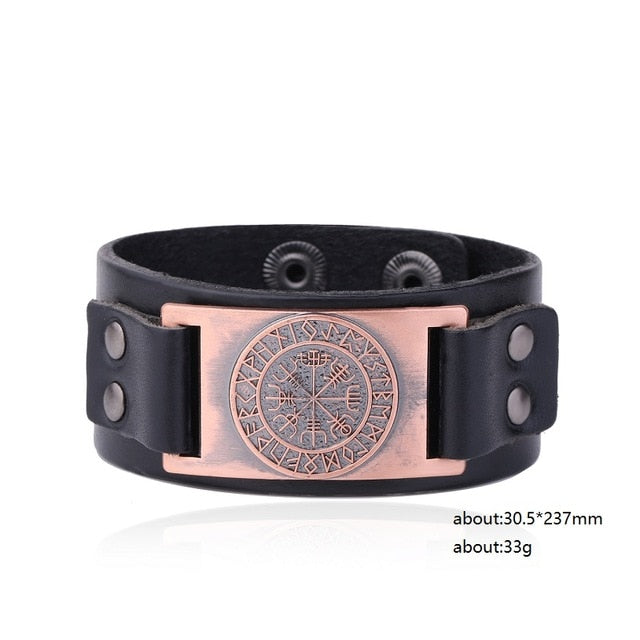 Viking Leather Strap Bracelet Secondary image