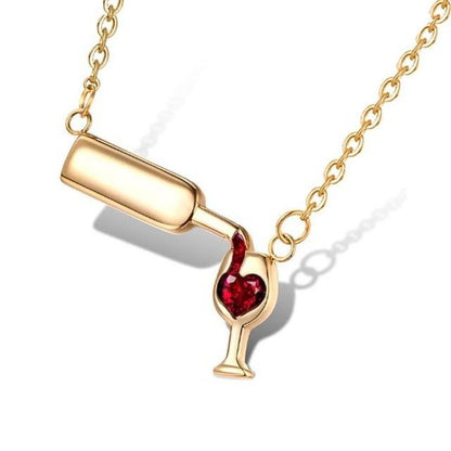 wine necklace wine glass necklace wine bottle necklace wine bottle and glass necklace wine glass necklace jewelry wine pouring necklace pouring wine necklace wine molecule necklace