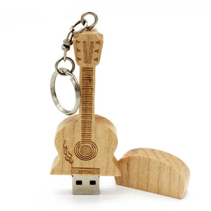 Wooden Guitar USB Flash Drive