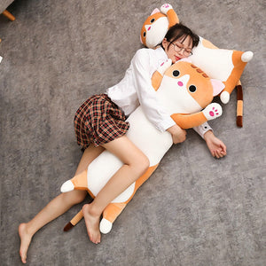 Kawaii Cute Cat Long Plush Pillow cat plush cat stuffed animals stuffed cat stuffed cat toy