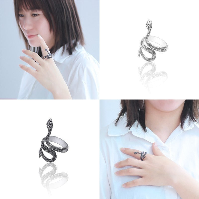 Silver Snake Ring Main image