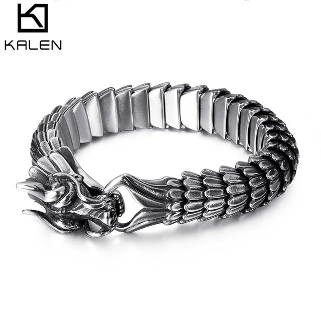 Stainless Steel Dragon Bracelet