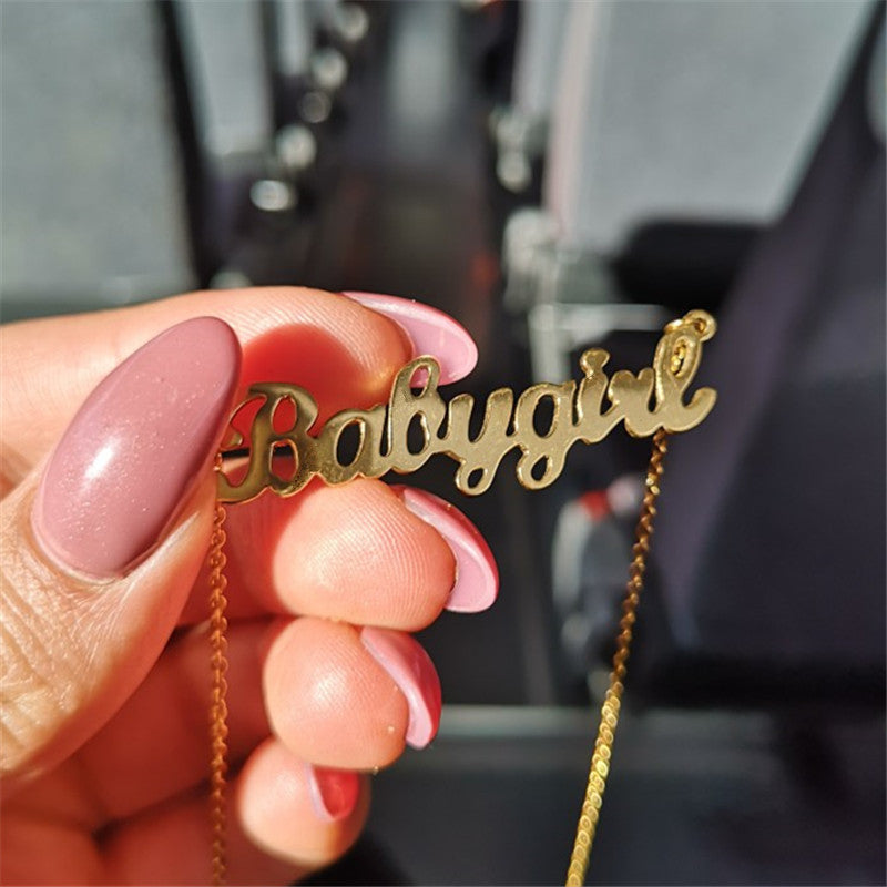 Babygirl Script Choker Necklace Main image