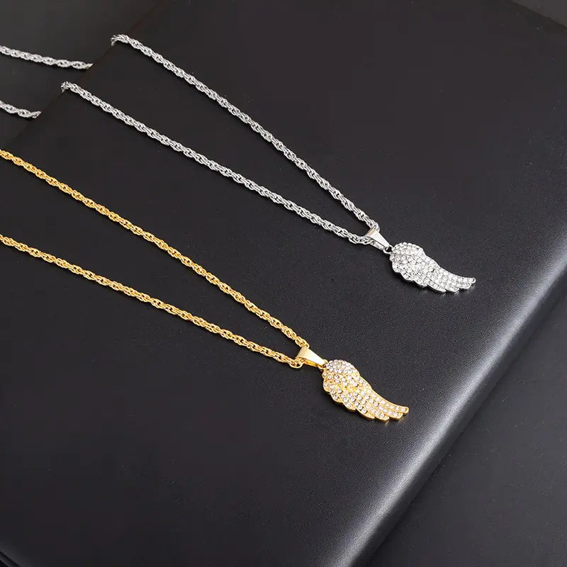 Angel Wing Necklace - Angel Necklace Secondary image