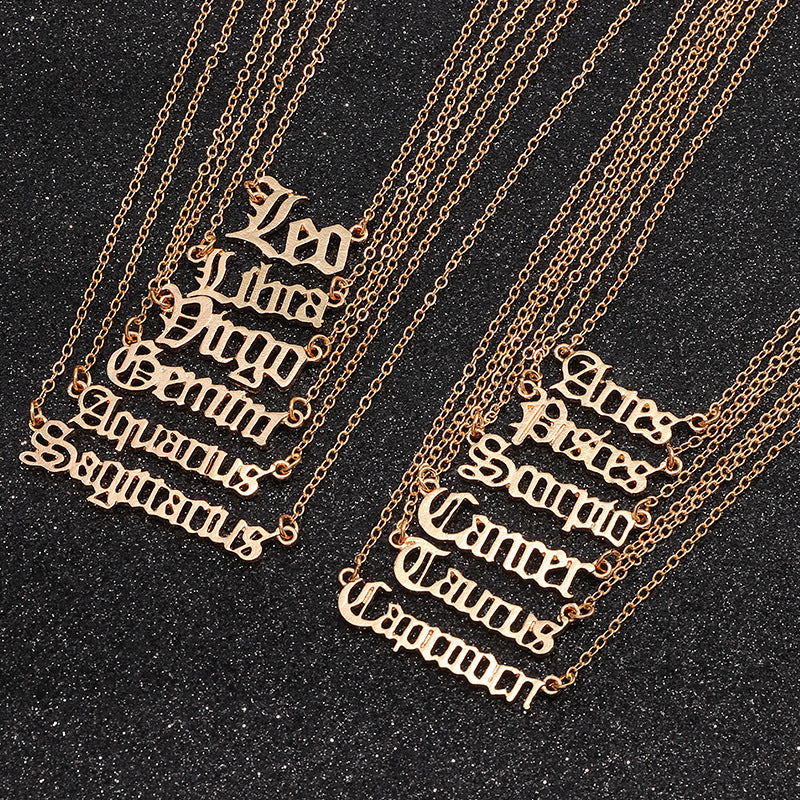 Twelve Constellation Zodiac Star Sign Necklaces Main image