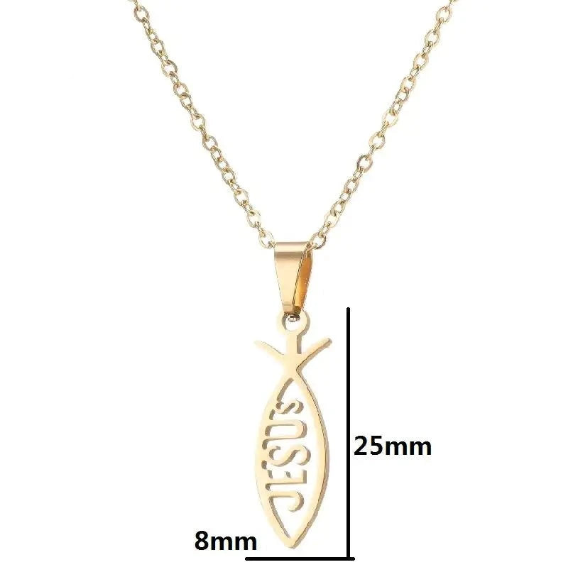 Jesus Christian Necklace Jesus Necklace