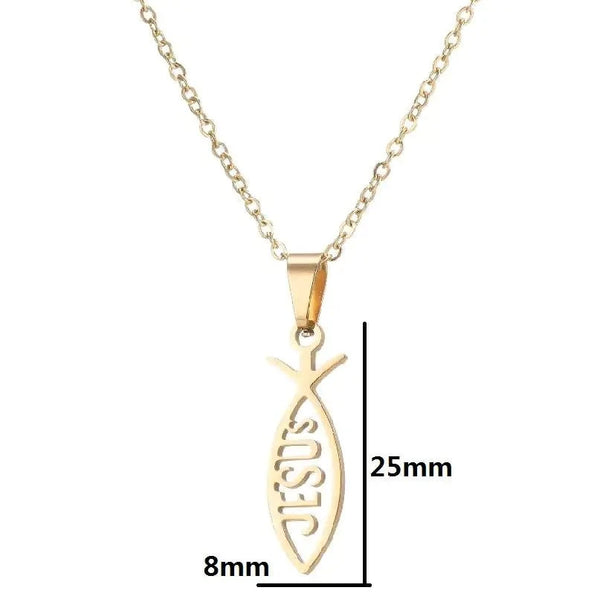 Jesus Christian Necklace Jesus Necklace