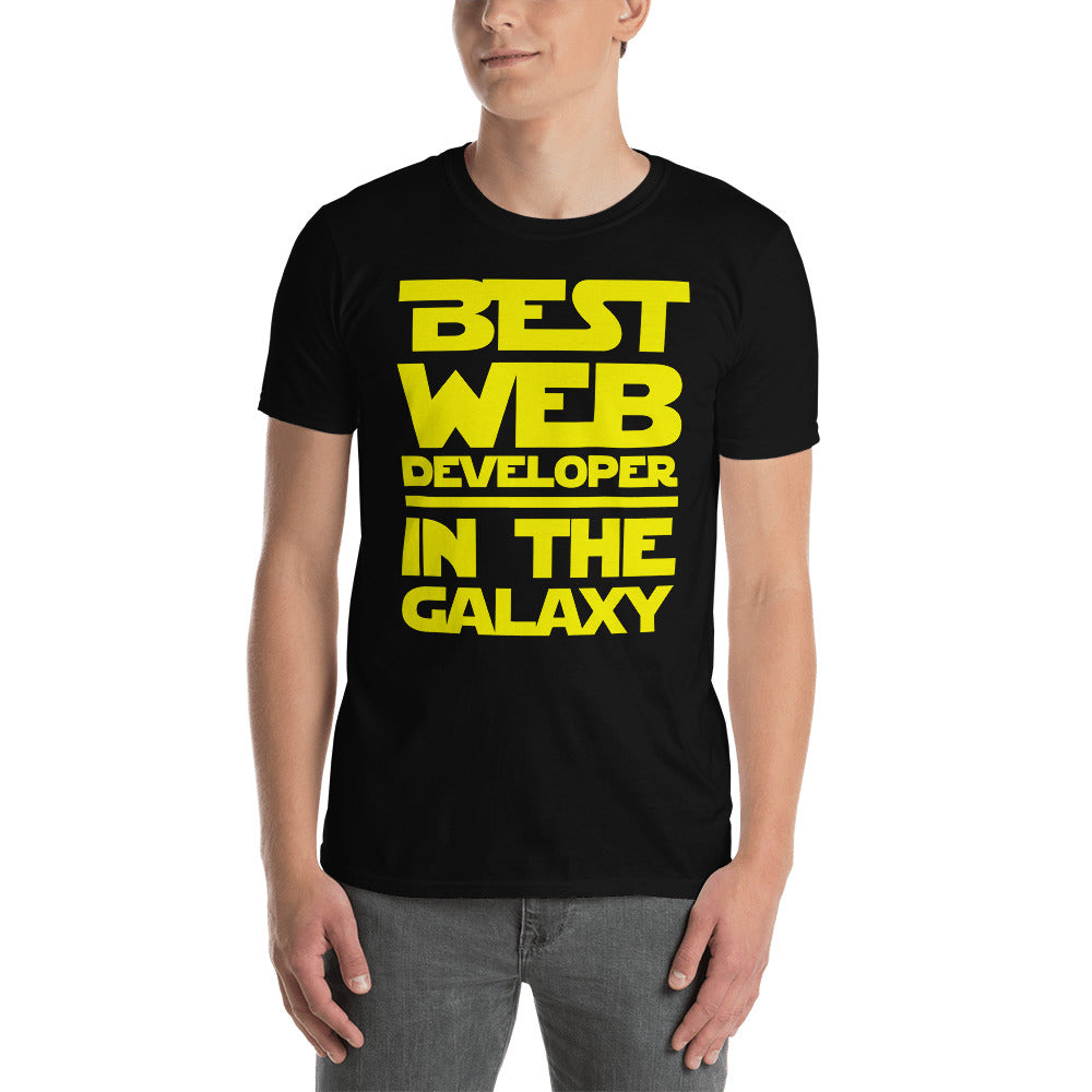 Best Web Developer In The Galaxy Unisex T-Shirt Main image