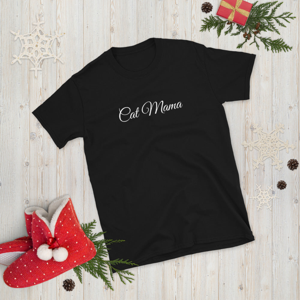 Cat Mama T-Shirt | Cat Mom Shirt | Cat Mum T Shirt | Mother Of Cats Tee | Cat Owner Gift Unisex T-Shirt
