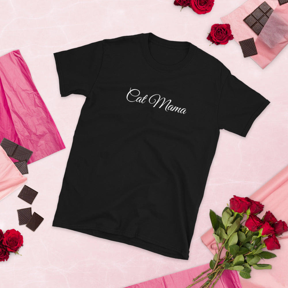 Cat Mama T-Shirt | Cat Mom Shirt | Cat Mum T Shirt | Mother Of Cats Tee | Cat Owner Gift Unisex T-Shirt