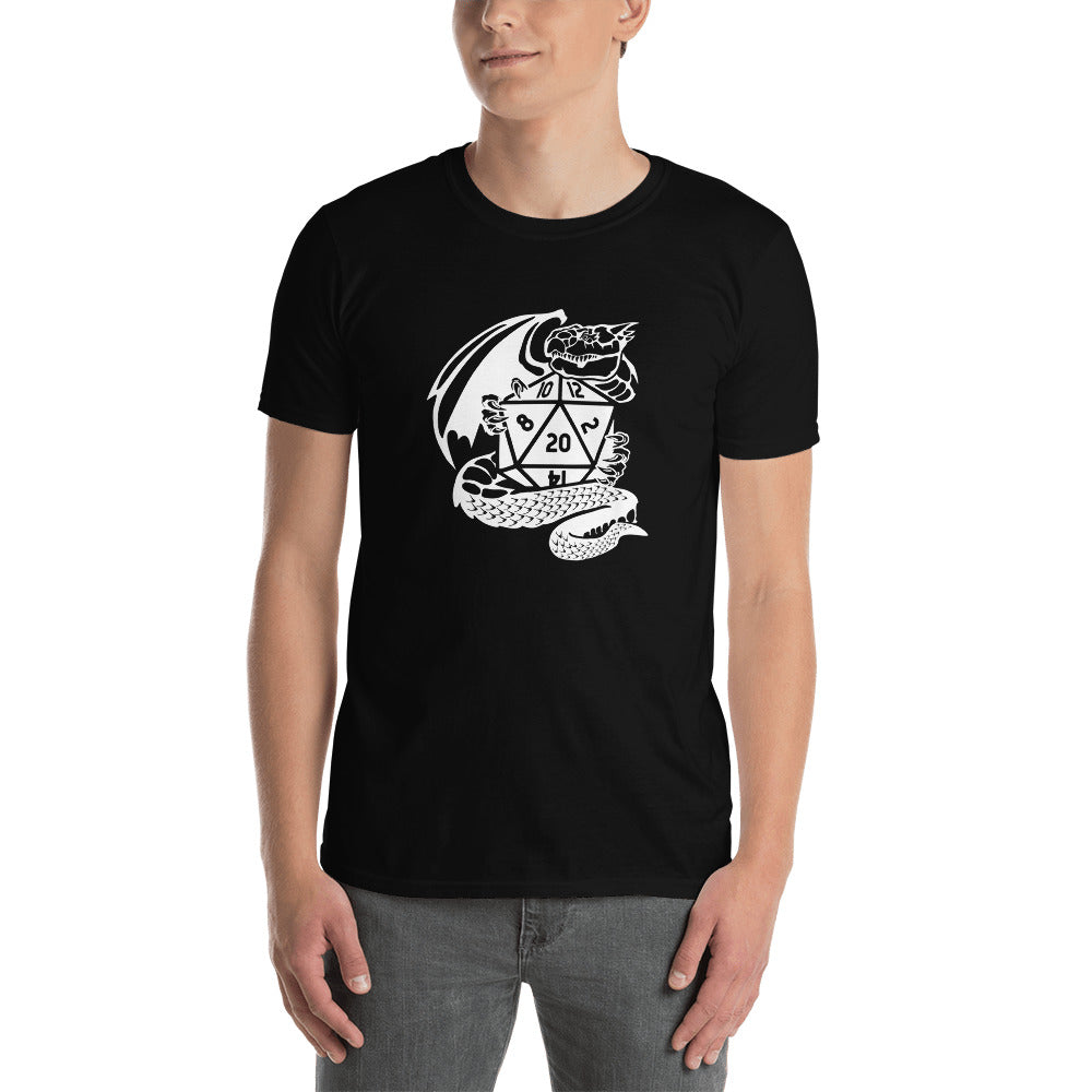 Dragon Fantasy RPG Dice Shirt | Dungeon Master Tee | Tabletop RPG | Tabletop Games | RPG T Shirt | Role Playing Unisex T-Shirt Main image