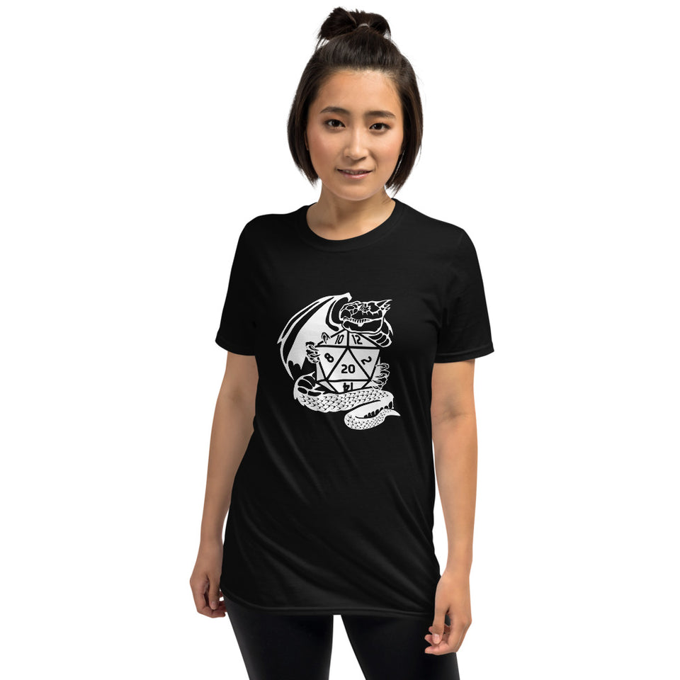 Dragon Fantasy RPG Dice Shirt | Dungeon Master Tee | Tabletop RPG | Tabletop Games | RPG T Shirt | Role Playing Unisex T-Shirt