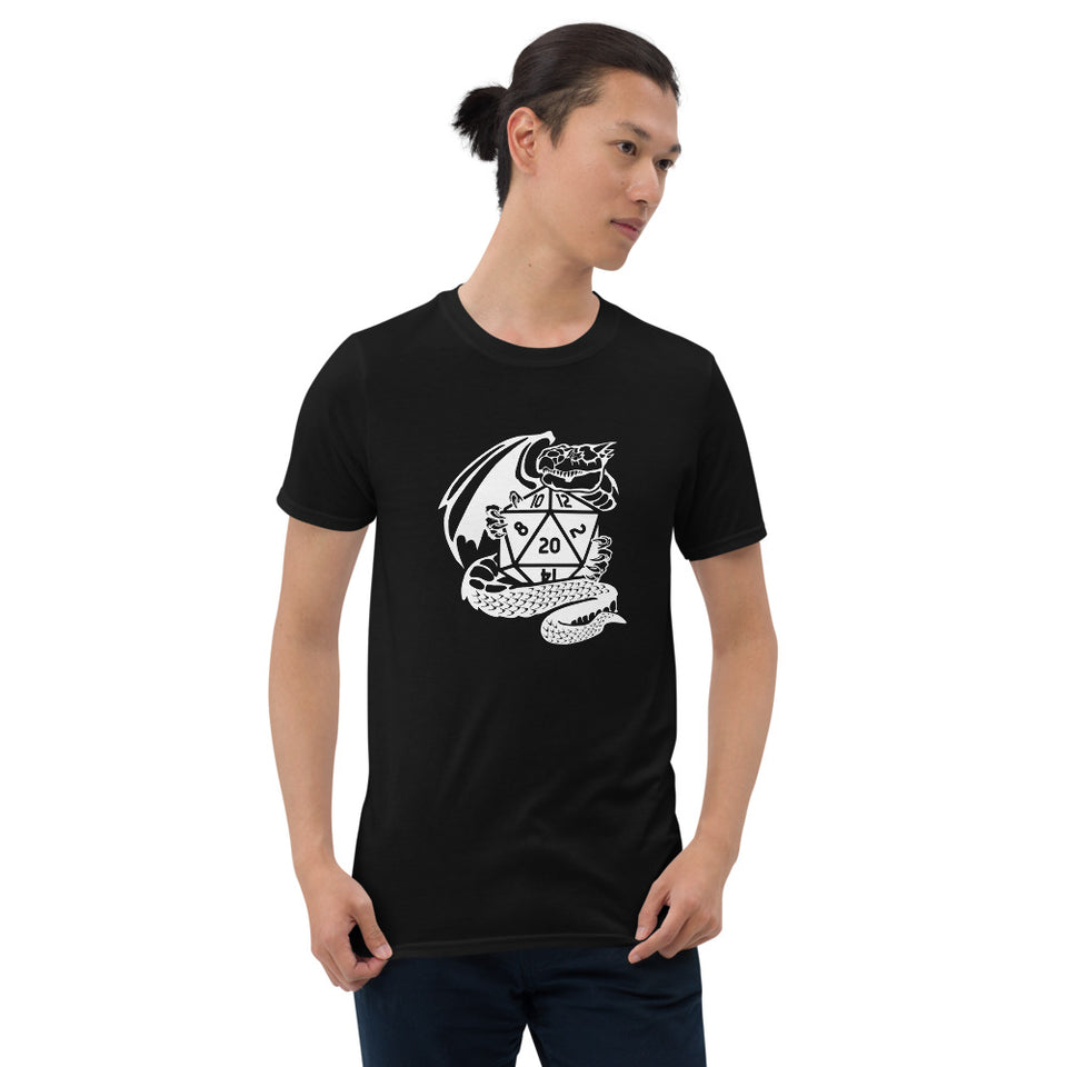 Dragon Fantasy RPG Dice Shirt | Dungeon Master Tee | Tabletop RPG | Tabletop Games | RPG T Shirt | Role Playing Unisex T-Shirt