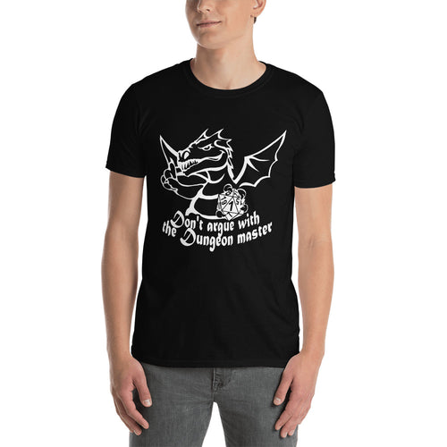 Don't Argue With The Dungeon Master RPG Dice Shirt | Dungeon Master Tee | Tabletop RPG | Tabletop Games | RPG T Shirt | Role Playing Unisex T-Shirt
