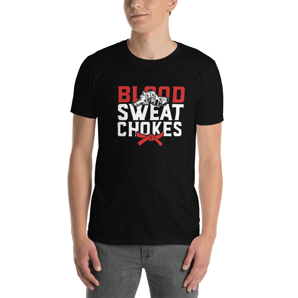 Brazilian Jiu Jitsu Blood Sweat Chokes Shirt | BJJ Shirt | Brazilian Jiu-Jitsu Unisex T-Shirt Main image